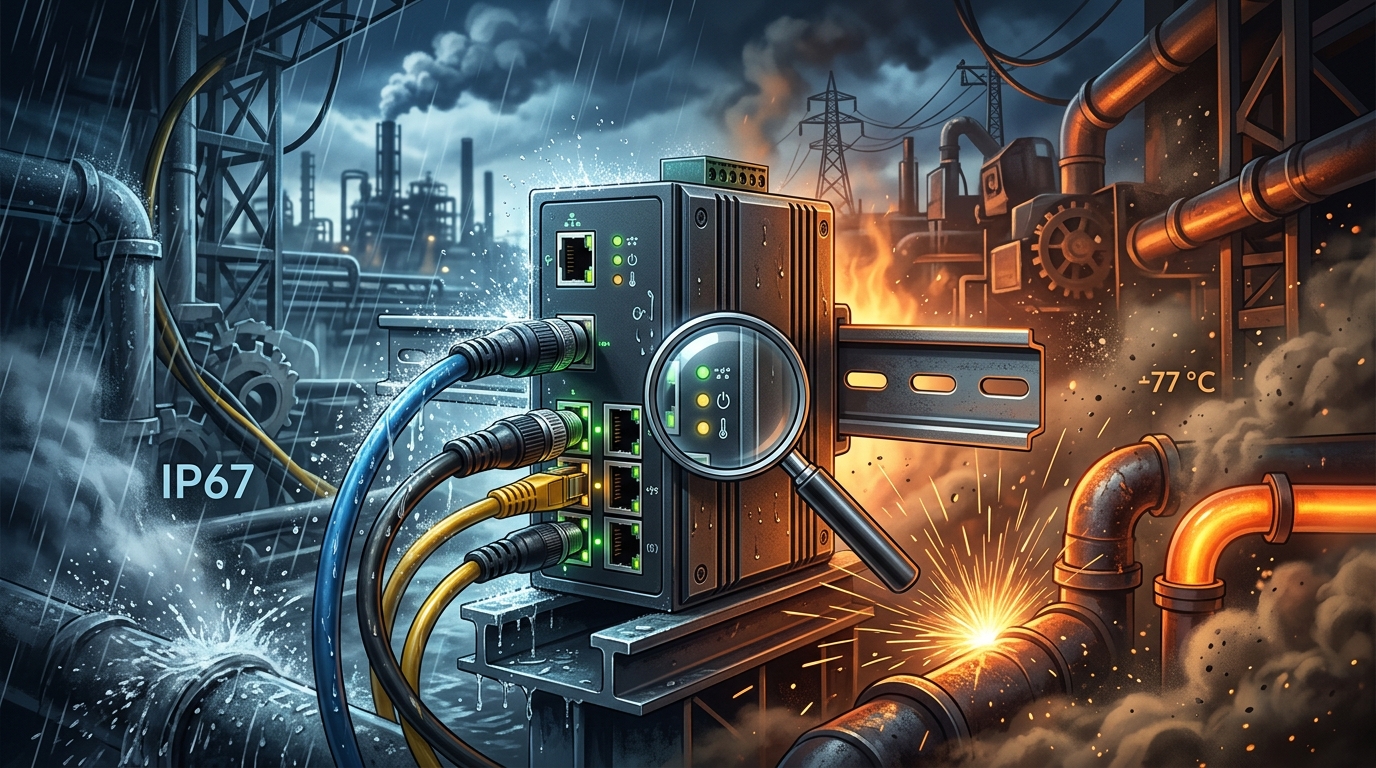 bdcom indonesia: Panduan Memilih Switch Industrial untuk Lingkungan Ekstrem di Bdcom Indonesia